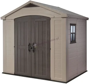 Keter Domek narzędziowy Factor, kremowy, 256,5x182x243 cm - Altany ogrodowe - miniaturka - grafika 26