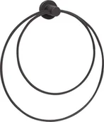 Wieszaki łazienkowe - Hübsch Wieszak na ręczniki Hübsch okrągły czarny 990925 - miniaturka - grafika 1