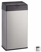 Kosze na śmieci - Relaxdays kosz na śmieci ze stali nierdzewnej, do kuchni i łazienki, łatwa w obsłudze funkcja push-, łazienkowy kosz na śmieci, różne Rozmiary, 6 l - miniaturka - grafika 1