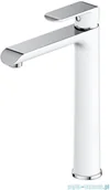 Baterie umywalkowe - Omnires Sacramento bateria umywalkowa wysoka chrom/biały SC2312CRB | - miniaturka - grafika 1