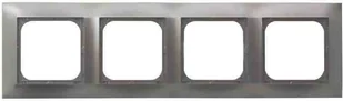 Ospel Impresja Modul Metalik Ramka Poczwórna R-4Y/23 - Klawisze i ramki - miniaturka - grafika 2