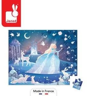 Janod Dziecko puzzle Ice Fairy-54 sztuki-edukacyjne gry - umiejętności motoryczne i koncentracja - etui z uchwytem wykonane we Francji i certyfikowane przez FSC-zielone atramenty od 5 lat, J02665 J02665 - Puzzle - miniaturka - grafika 2