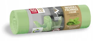 Anna Zaradna Worki na śmieci z uszami zapach Miętowy 60L 10szt - Worki na śmieci - miniaturka - grafika 2