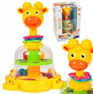 Zabawki interaktywne dla dzieci - Bączek Żyrafa Karuzelka Z Kuleczkami Spinner - miniaturka - grafika 1