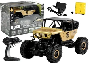Import Jeep R/C 1:18 Złoty 4394 - Zabawki zdalnie sterowane - miniaturka - grafika 2