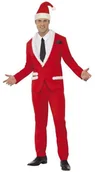 Stroje karnawałowe - Smiffys Strój dla dorosłych "Przystojny Mikołaj Garnitur", rozm. L SF33562L - miniaturka - grafika 1