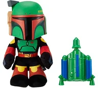Figurki dla dzieci - Star Wars HHW55 - figurka pluszowa Boba Fett (ok. 30 cm) ze zniekształcaczem głosu i wyrzutnią rakiet napędzaną powietrzem, dla dzieci w wieku 3+ HHW55 - miniaturka - grafika 1