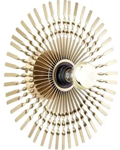 Brilliant Mendoza 99277/16 kinkiet lampa ścienna 1x40W E27 złoty - Lampy ścienne - miniaturka - grafika 2