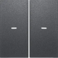 Systemy inteligentnych domów - Berker Hager Hager KNX easy K.1/K.5 antracyt Klawisz z soczewką do modułu przycisku 2-krotnego B_80960385 - miniaturka - grafika 1
