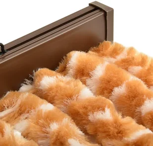 vidaXL Zasłona przeciwko owadom, ochra i biel, 90x220 cm, szenil vidaXL - Akcesoria do okien - miniaturka - grafika 5