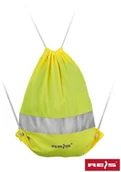 Skrzynki i torby narzędziowe - Reis FLUOBAG - worek (plecak) ze sznurkiem z pasem odblaskowym - 34,5x40,5cm. - miniaturka - grafika 1