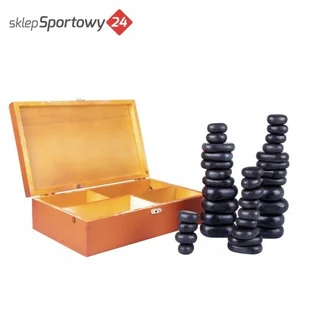 inSPORTline Kamienie bazaltowe z lawy wulkanicznej inSPORTline Basalt Stone - 36 szt. - Pozostałe akcesoria do kąpieli i SPA - miniaturka - grafika 2