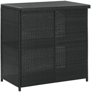 vidaXL 3-częściowy zestaw mebli barowych, polirattan, czarny 313471 - Stoły z krzesłami vidaXL 3-częściowy zestaw mebli barowych, polirattan, czarny 313471 - Stoły z krzesłami - miniaturka - grafika 21