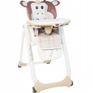 Chicco Polly 2 Start 3w1 krzesełko do karmienia 4 kółka Monkey - Krzesełka do karmienia - miniaturka - grafika 12