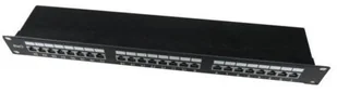 Gembird Patch panel 24 1U 19 Kat.6 ekran z funkcją organizacji kabli czarn (NPP-C624-002) - Panele krosownicze - miniaturka - grafika 2