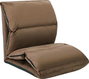 VidaXL Składane krzesło podłogowe, taupe, mikrofibra - Szezlongi - miniaturka - grafika 2