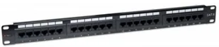 Techly Patch panel 1U UTP 24xR J45 Cat.6, czarny 22892 - Akcesoria do szaf serwerowych - miniaturka - grafika 2