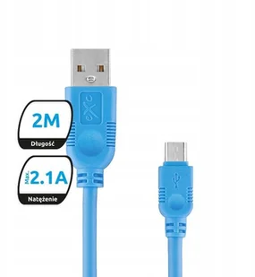 EXC Kabel USB 2.0 eXc WHIPPY USB A M micro USB B M 5-pin 0,9m czarny KKE0KKBU0010 - Kable USB - miniaturka - grafika 9