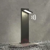 Lampy ogrodowe - Lampenwelt com Słupek oświetleniowy LED Silvan 65 cm, czujnik - miniaturka - grafika 1