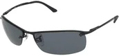 Okulary przeciwsłoneczne - Ray Ban Top Bar RB3183 002/81 Polarized - miniaturka - grafika 1