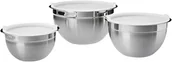 Akcesoria i części AGD - AmazonBasics Stainless Steel 3-Piece mixing Bowl Set LFMB17001 - miniaturka - grafika 1