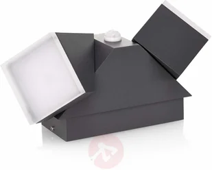 Lampenwelt com Kinkiet zewnętrzny LED Sally, 2-punktowy, czujnik - Lampy ogrodowe - miniaturka - grafika 2