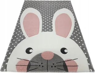 Dywan Forkids 3D 120x170 króliczek zajączek różowy - Dywany dla dzieci - miniaturka - grafika 2