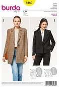 Ubranka dla psów - Burda burda 6463 szerokość wykrój kurtka i Blazer (kobiet, rozm. 34$264 46) Level 3 średnia B6463 - miniaturka - grafika 1