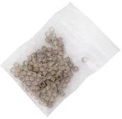 Pozostałe akcesoria fryzjerskie - Allepaznokcie Mikroringi z silikonem do przedłużania włosów 4,5 mm kolor Nr 9 woreczek 100 szt - miniaturka - grafika 1