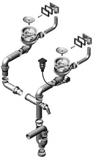 Alveus Syfon POP-UP podwójny 1090610 - Syfony - miniaturka - grafika 2