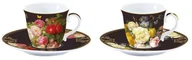 Filiżanki - Nuova R2S Easy life PORCELANOWE FILIŻANKI ESPRESSO ze SPODKAMI Victorian Garden - Kwiaty KOMPLET 2 SZT. 1175 VICT - miniaturka - grafika 1