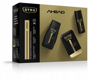 STR8 Zestaw Ahead After SHAVE100ML+DEO+ŻEL P/p - Zestawy kosmetyków damskich - miniaturka - grafika 2