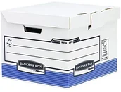 Pudła i kartony archiwizacyjne - BANKERS BOX Bankers Box by Fellowes Prima pokrywa z klapką Box Sześcian Niebieski/biały 0021601 - miniaturka - grafika 1