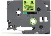 Papier do drukarek - Brother Taśma do P-touch 18mm 5m żółta TZE-C41 - miniaturka - grafika 1