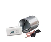 Akcesoria do wentylacji i klimatyzacji - Sterownik kominka z przepustnicą fi 125 Msk Plus - miniaturka - grafika 1