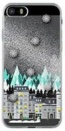 Etui i futerały do telefonów - Big Ben Connected etui ochronne twarde etui do iPhone 5/5S/SE, motyw cieczy ze srebrnymi cekinami Snow Town srebrne COVSNOWTOWNIPSE - miniaturka - grafika 1