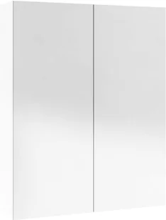 vidaXL Lumarko Szafka łazienkowa z lustrem, 60x15x75 cm, MDF, biel z połyskiem 331525 - Toaletki - miniaturka - grafika 5