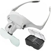 Latarki - Hadex Hadex - LED Lupa czołowa z oświetleniem 2xLED/3xAAA - miniaturka - grafika 1