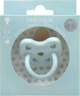 Hevea Baby Blue Kwiatki - 0-3 msc - Anatomiczny Smoczek Kauczukowy - Orthodontic - Niebieski - Hevea 213411 - Smoczki uspokajające - miniaturka - grafika 2