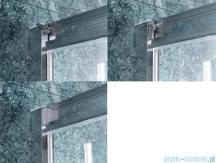 Omnires Chelsea kabina prostokątna 90x80cm przejrzysta NDT90X+NDR80X - Kabiny prysznicowe - miniaturka - grafika 3