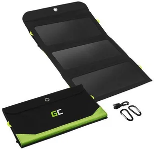 Green cell Ładowarka solarna Green Cell GC SolarCharge o mocy 21W z funkcją power banka 10000mAh USB-C 18W PD USB-A QC SolarCharge - Ładowarki i akumulatory Green cell Ładowarka solarna Green Cell GC SolarCharge o mocy 21W z funkcją power banka 10000mAh USB-C 18W PD USB-A QC SolarCharge - Ładowarki i akumulatory - miniaturka - grafika 2