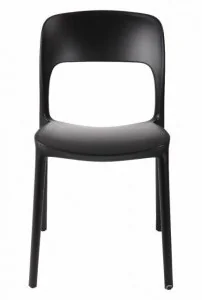 Fotel biurowy, krzesło biurowe D2.Design Krzesło Flexi czarne 40553 - Fotele i krzesła biurowe - miniaturka - grafika 2