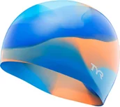 Pływanie - TYR Tie Dye Czepek silikonowy Dzieci, blue/orange 2020 Czepki LCSJRTD492-492 - miniaturka - grafika 1
