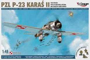 Mirage Hobby PZL P-23 KARAŚ II. Wersja z 1939 roku - - Modele do sklejania - miniaturka - grafika 2