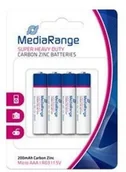 Baterie i akcesoria - MediaRange battery 4 x AAA / LR03 Carbon Zinc MRBAT141 - miniaturka - grafika 1