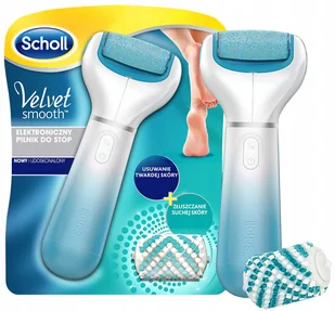 Scholl RECKITT BENCKISER (POLAND) S.A. 1. Velvet Smooth pilnik elektroniczny niebieski do stóp z kryształkami diamentów + torba na prezent GRATIS 9072706 - Pielęgnacja stóp - miniaturka - grafika 6