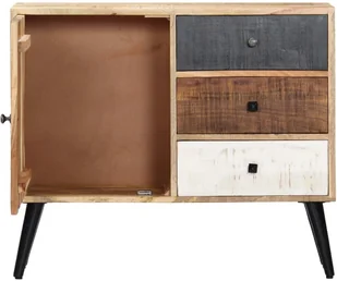 vidaXL vidaXL Szafka, 88 x 30 x 73 cm, lite drewno mango - Szafki do salonu - miniaturka - grafika 3