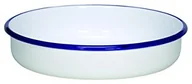 Pojemniki na przyprawy - Krüger Karl  442 °F/24/B miska miska okrągła cala husum "średnica 24 cm okrągła, stal nierdzewna, Biały z niebieską krawędzią, 24 x 5, cm 442F/24/B - miniaturka - grafika 1