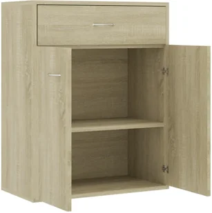 vidaXL Szafka, kolor dąb sonoma, 60 x 30 x 75 cm, płyta wiórowa - Komody - miniaturka - grafika 6