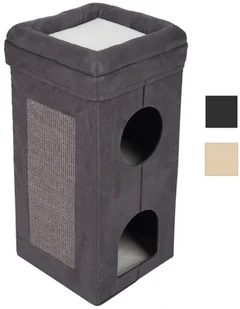 Zooplus Exclusive Składana wieża dla kota Softn Scratchy Ciemnoszary Biały - Drapaki dla kotów Zooplus Exclusive Składana wieża dla kota Softn Scratchy Ciemnoszary Biały - Drapaki dla kotów - miniaturka - grafika 1